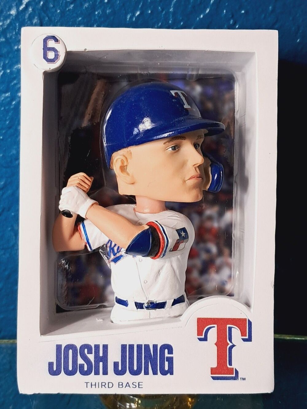 NIB JOSH JUNG Baseball Card Bobblehead TEXAS RANGERS SGA 4-15-25